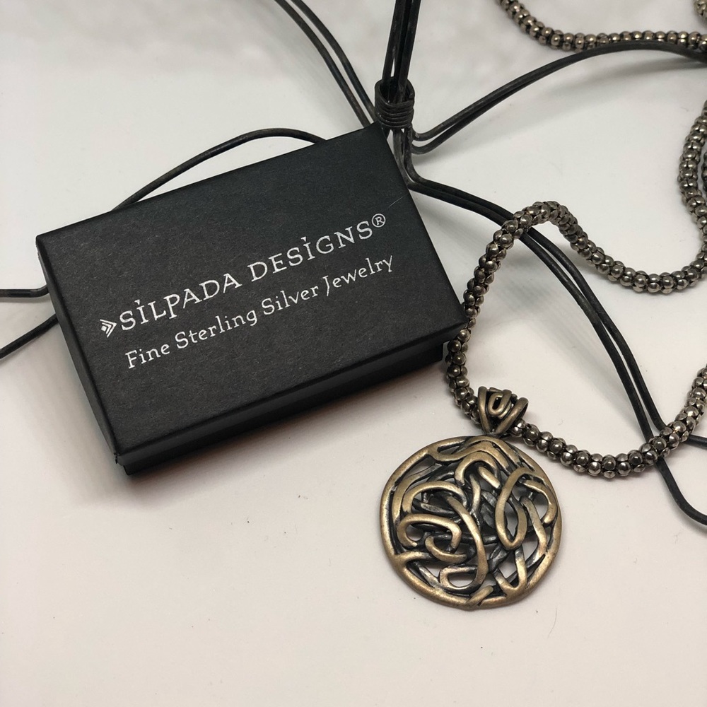 NWOT SILPADA OXIDIZED STERLING SILVER PENDANT
